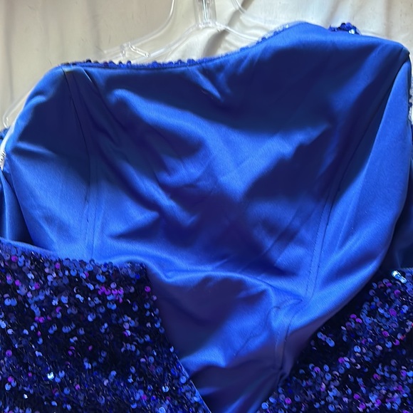 Sherri Hill One Shoulder Sequin Homecoming Dress - Picture 5 of 5